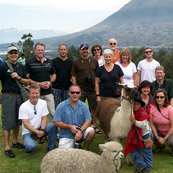 Photographers Group, Otavalo, Ecuador